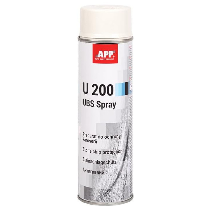 Anti gravillons - Protection bas de caisse - Voiture - Blanc - Antirouille - APP U200 - 500ml