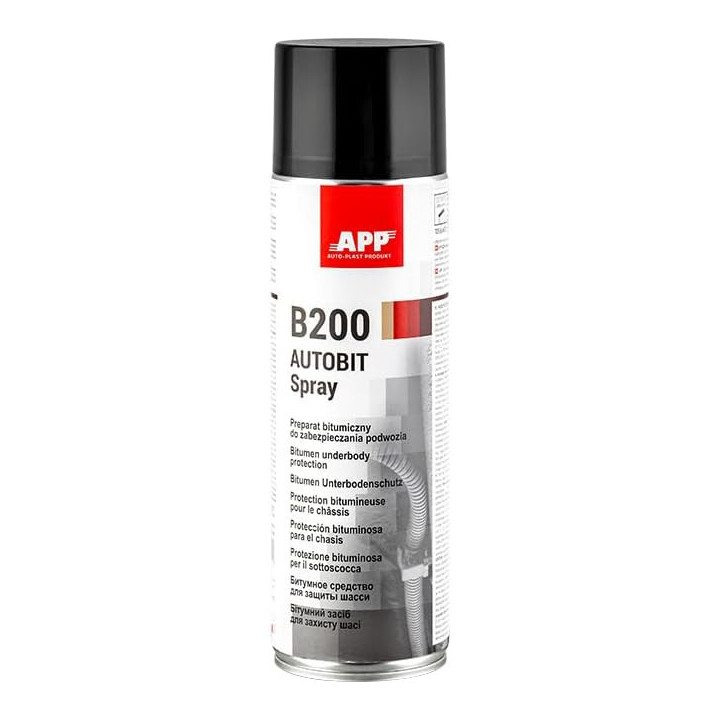 Protection pour bas de caisse - Anti gravillon - Noir - Spray - APP B200 - 500ml