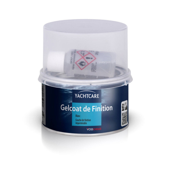 Gelcoat de finition - Polyester sans styrène - Durcisseur inclus - Pot 250g - YACHTCARE