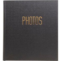 Album photos - 300 photos - Noir - 29x32cm - 60 pages noires - Couverture effet textile
