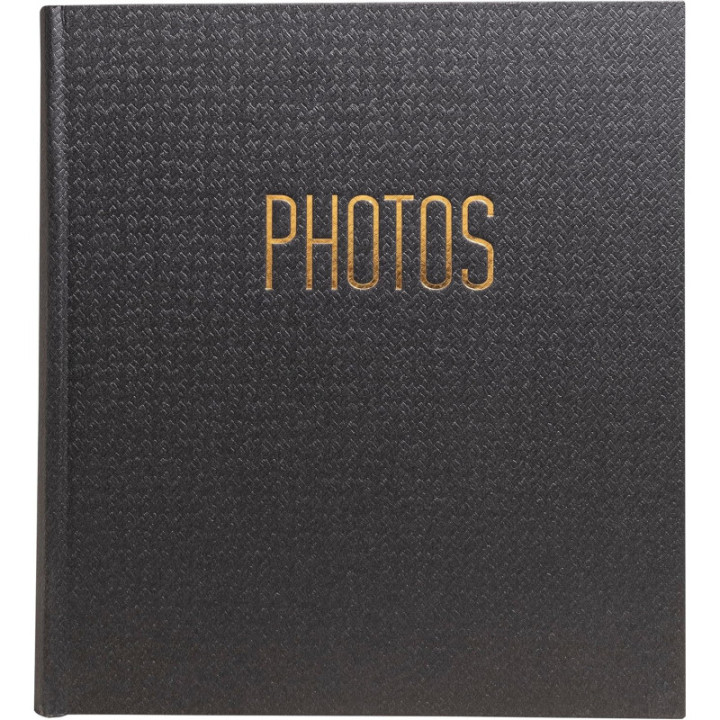 Album photos - 300 photos - Noir - 29x32cm - 60 pages noires - Couverture effet textile