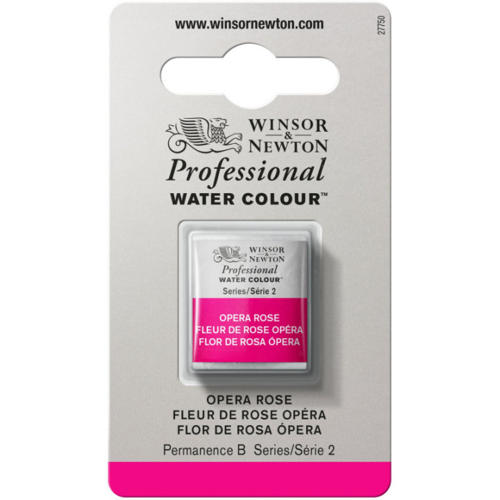 Aquarelle Professionnelle Extra-Fine - 1/2 Godet - Fleur De Rose Opéra - 448 - Winsor Et Newton