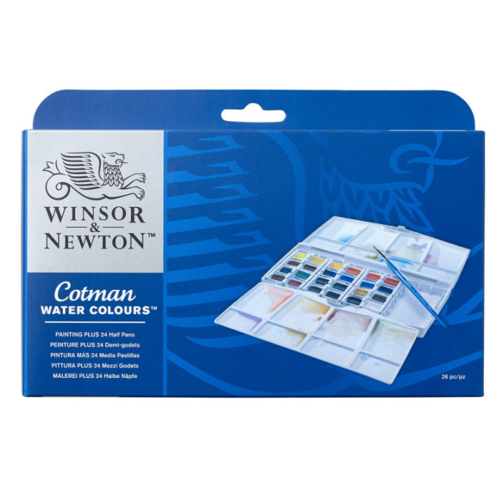 Boîte De 24 Demi-Godets Aquarelle Fine Cotman - Winsor Et Newton
