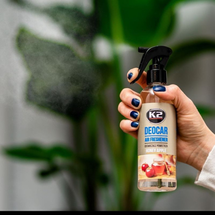 Désodorisant - Parfum pomme miel - Intérieur - Voiture - Spray 250ml - K2