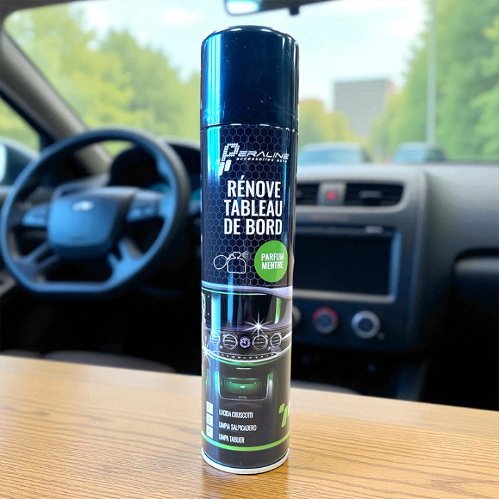 Produit rénovateur - Tableau de bord - Plastique intérieur - Parfum menthe - 400ml