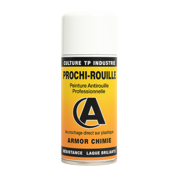 Bombe de peinture - Antirouille - Blanc 201 - Brillant - Prochi-rouille - Armor Chimie - 400ml