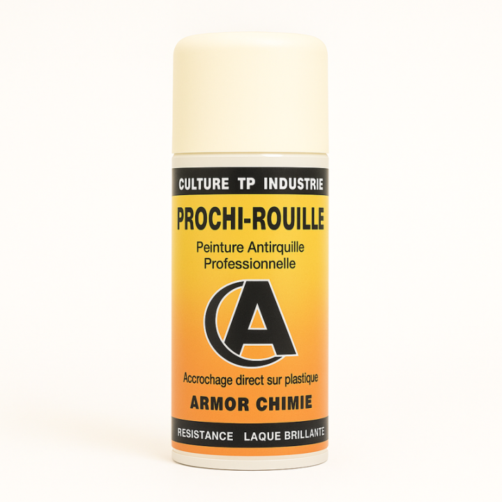 Bombe de peinture - Antirouille - Blanc - RAL 9010 - Brillant - Prochi-rouille - Armor Chimie - 400ml