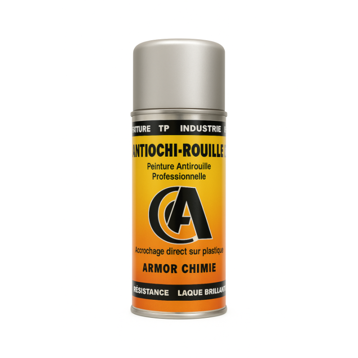 Bombe de peinture antirouille Gris aluminium 01 – Armor Chimie