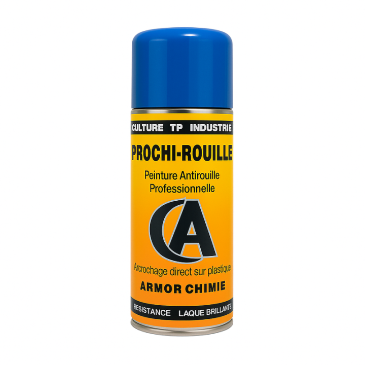 Bombe de peinture - Antirouille - Bleu Monosem 330 - Prochi-rouille - Armor Chimie - 400ml