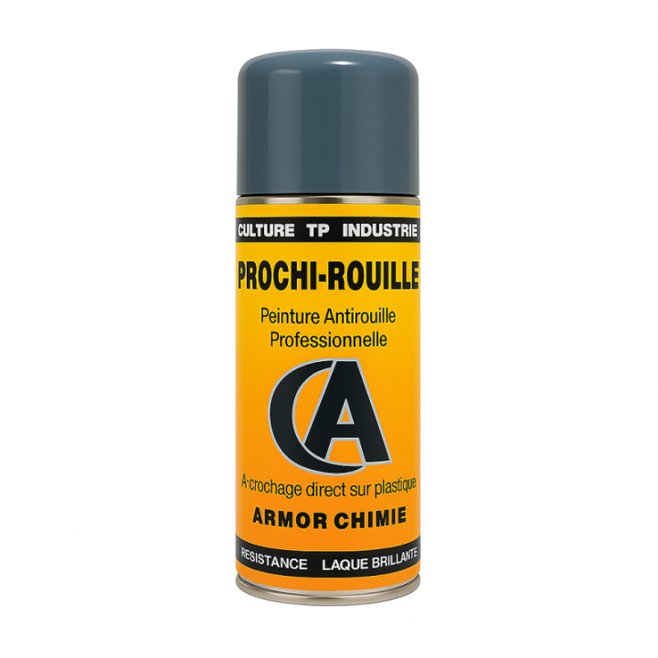Bombe de peinture - Antirouille - Bleu - RAL5008 - Prochi-rouille - Armor Chimie - 400ml