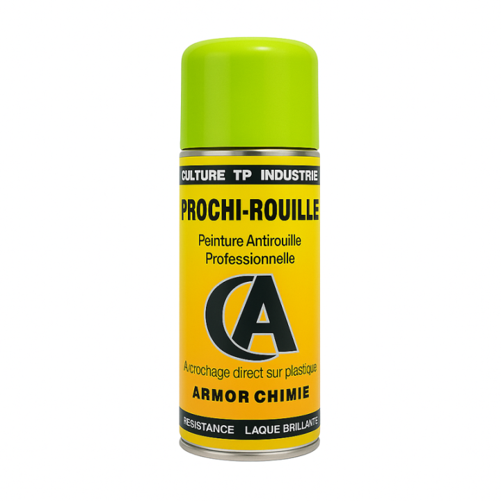 Bombe de peinture - Antirouille - Vert Claas 1607 - Prochi-rouille - Armor Chimie - 400ml