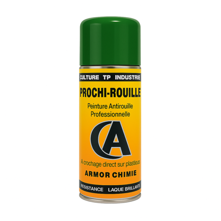Bombe de peinture - Antirouille - Vert Fendt Green 1835 - Prochi-rouille - Armor Chimie - 400ml