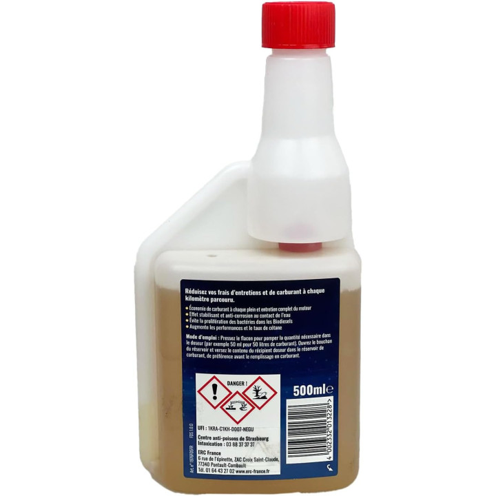 Economie carburant - Limite la surconsommation - Anti-corrosion - ERC - 500ml