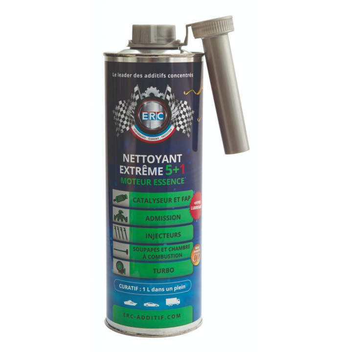 Nettoyant - Moteur - Essence - Extrême 5+1 - ERC - Catalyseur, admission, injecteurs, turbo - 1L