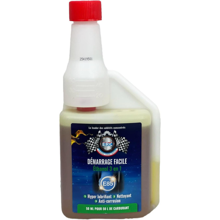 Additif - Démarrage facile - Ethanol 3 en 1 - Pour moteur essence - ERC - 500ml