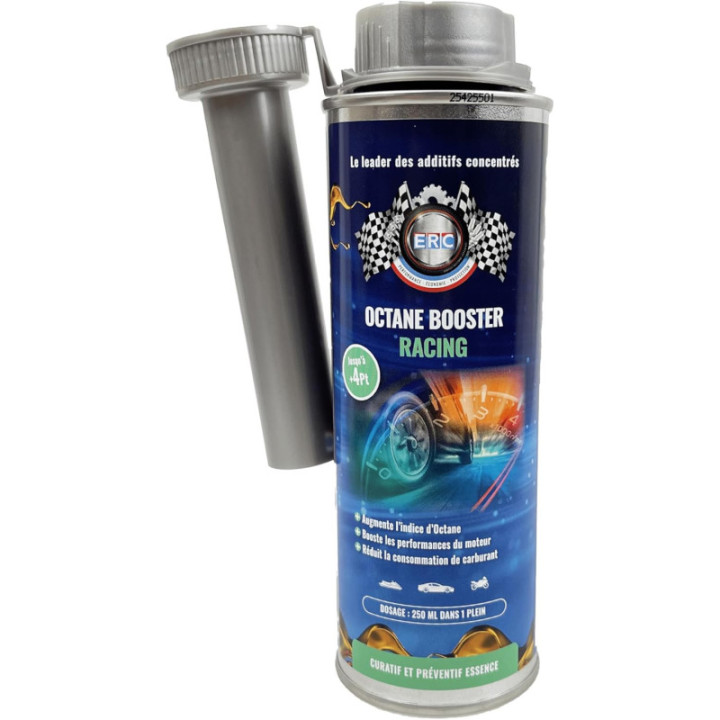 Additif - Octane booster racing - Augmente l'Indice D'Octane jusqu'à 4 points - ERC - 250ml