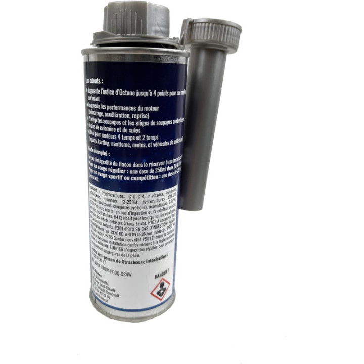 Additif - Octane booster racing - Augmente l'Indice D'Octane jusqu'à 4 points - ERC - 250ml