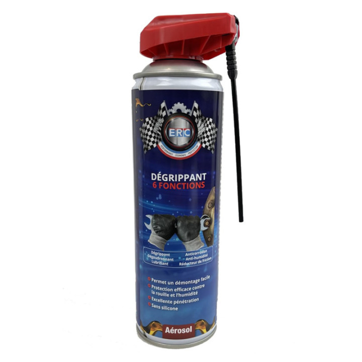 Dégrippant - Lubrifiant - Sans silicone - 6 fonctions - Démontage facile - ERC - 500ml