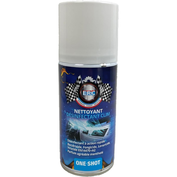 Nettoyant climatisation - Désinfectant - Action rapide - Parfum menthe - ERC - 150ml
