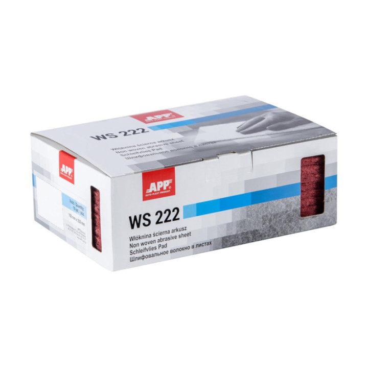 Papier abrasif - Non tissé - Pour ponceuse bois, métal, inox, acier - Grain moyen 320-360 - APP WS222