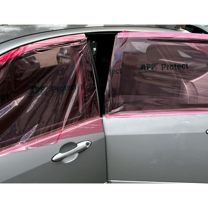 Film protecteur autocollant - Vitre, portière - Rouge semi-transparent - 1,15x50m - APP