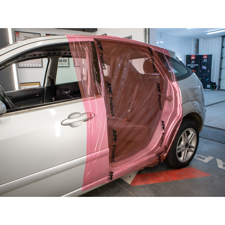 Film protecteur autocollant - Vitre, portière - Rouge semi-transparent - 1,15x50m - APP