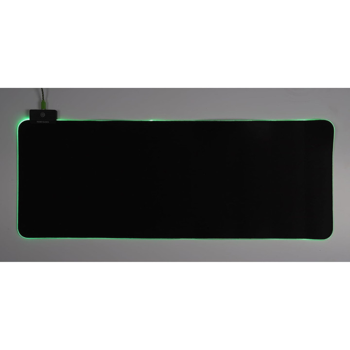 Tapis de souris - Gamer - Noir - Grand format 80x30cm - 2 ports USB + éclairage RGB