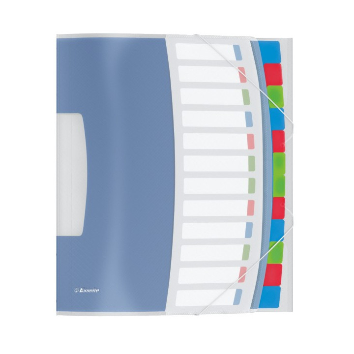Trieur - 12 Touches - Translucide - Multicouleurs - Esselte