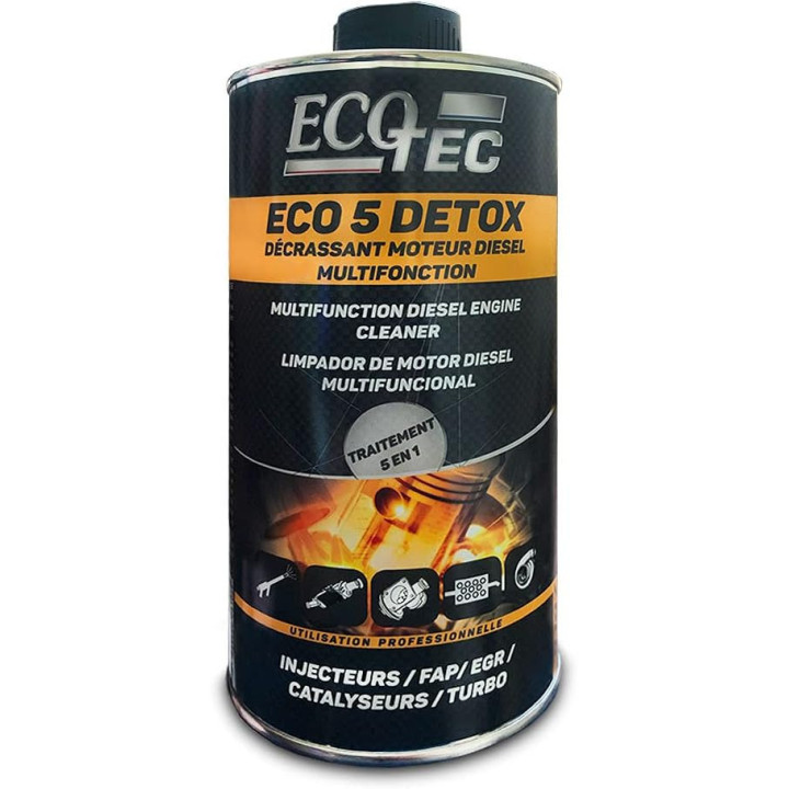 Produit décrassant - Moteur diesel - Pour injecteurs/FAP/EGR/Catalyseurs/Turbos - ECO TEC