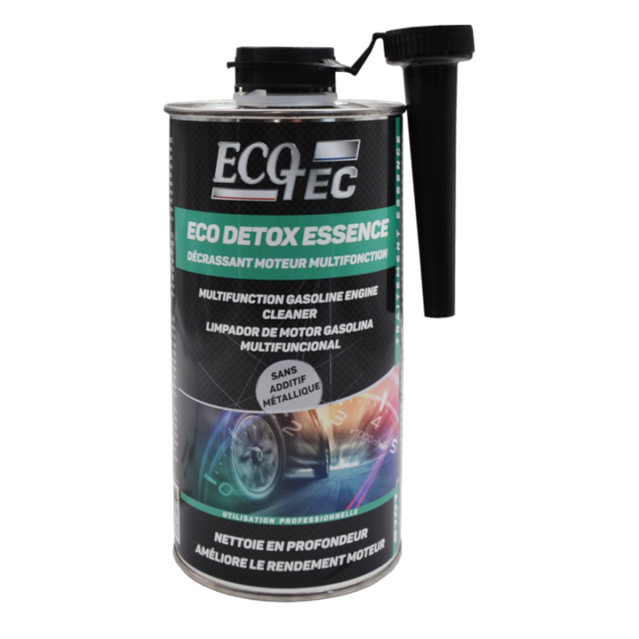 Produit décrassant moteur - Essence - Multifonction - Nettoie et améliore - ECO TEC - ECO DETOX
