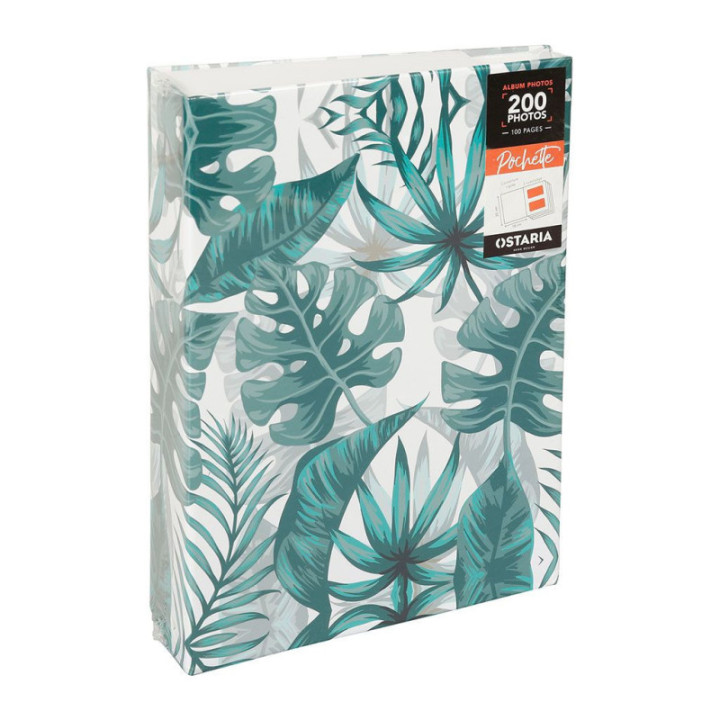 Album photos - 18x25,5 cm - 200 photos 10x15cm - Couverture jungle