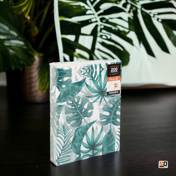 Album photos - 18x25,5 cm - 200 photos 10x15cm - Couverture jungle