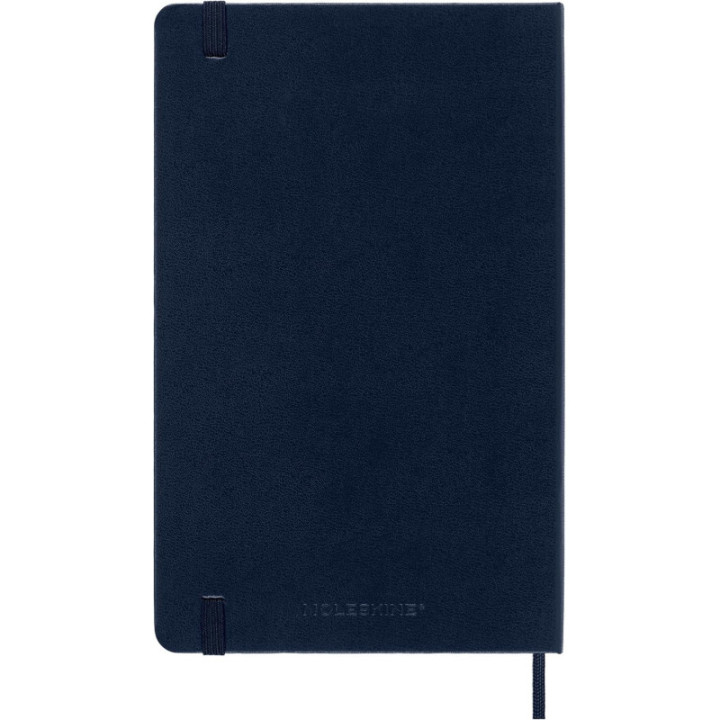 Carnet - 13x21cm - Bleu - 240 pages lignées - Couverture rigide - Moleskine