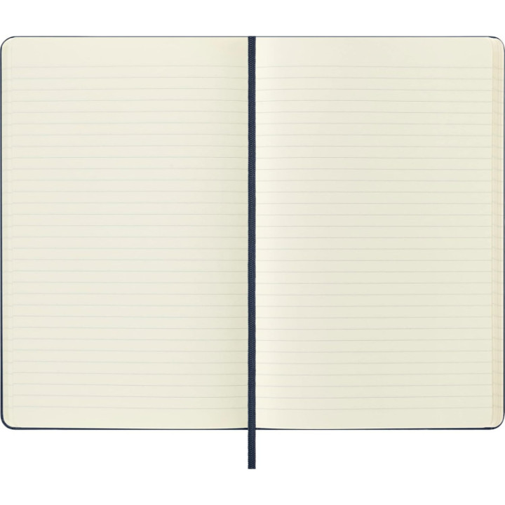 Carnet - 13x21cm - Bleu - 240 pages lignées - Couverture rigide - Moleskine