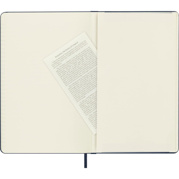 Carnet - 13x21cm - Bleu - 240 pages lignées - Couverture rigide - Moleskine
