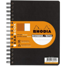 Cahier Recharge Exabook 160X210 A5+ Petits Carreaux 5X5 160P Rhodia