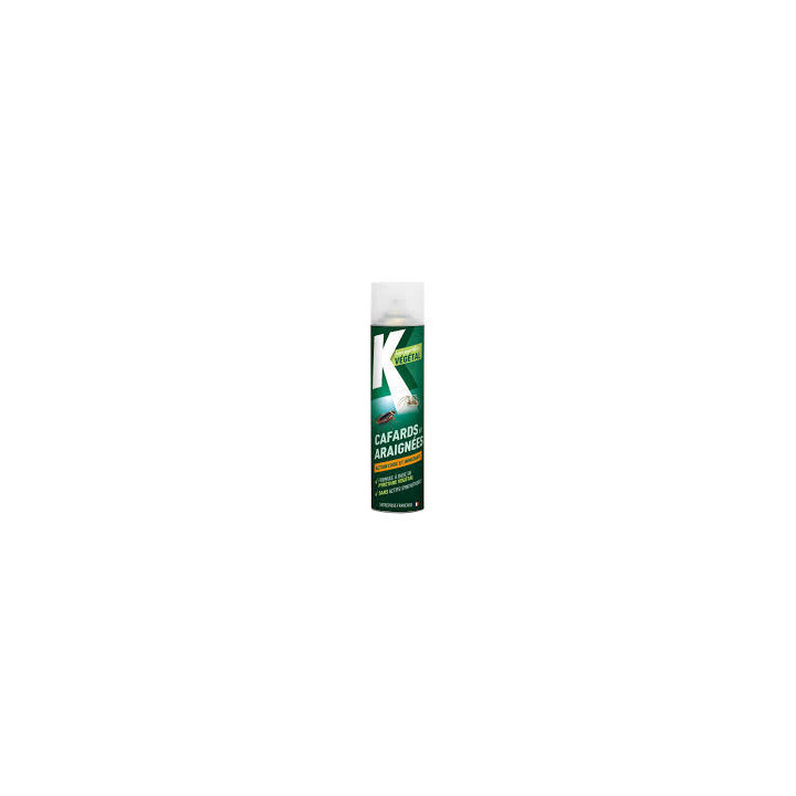 Produit anti cafards et araignées - Action choc et immédiate - A base de pyrèthre végétal - Spray 400ml