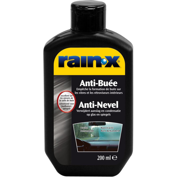 Produit anti buée et condensation - Vitres et rétroviseurs - Rain-X - 200ml