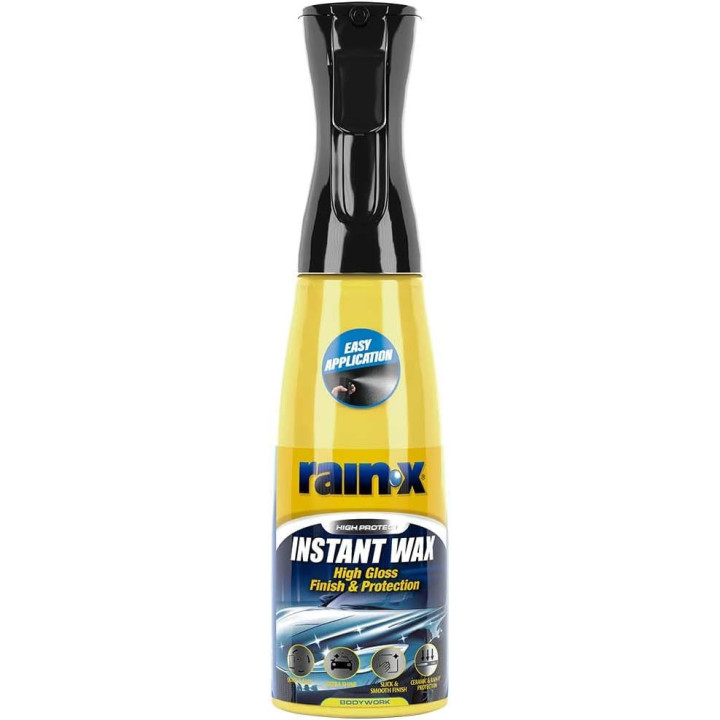 Cire pour carrosserie - Lustrant - Protection céramique - Rain-X - Instant Wax - 600ml