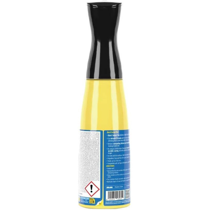 Cire pour carrosserie - Lustrant - Protection céramique - Rain-X - Instant Wax - 600ml