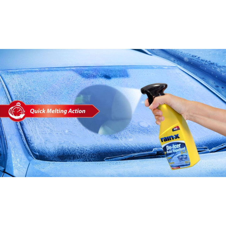 Produit dégivrant et anti-pluie - Action rapide - Pour pare-brise - Rain-X - 500ml