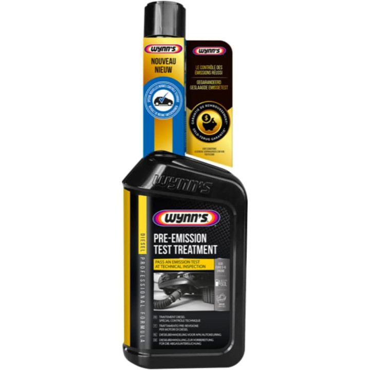 Additif - Traitement anti pollution - Avant contrôle technique - Diesel - Wynn's