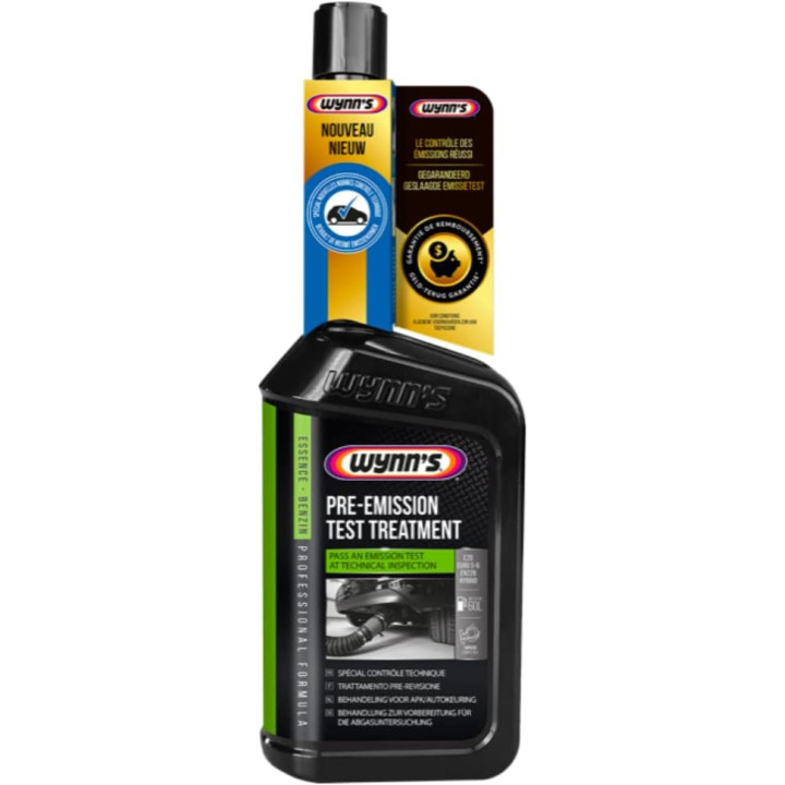 Additif - Traitement anti pollution - Avant contrôle technique - Essence - Wynn's