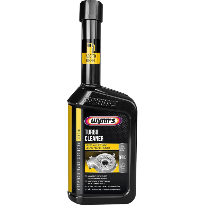 Additif - Nettoyant pour turbo - Diesel - Elimine les dépôts et résidus - Wynn's - 500ml