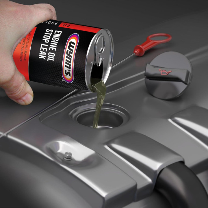 Additif - Anti fuite huile moteur - Stoppe et prévient les fuites - Sans démontage - Wynn's