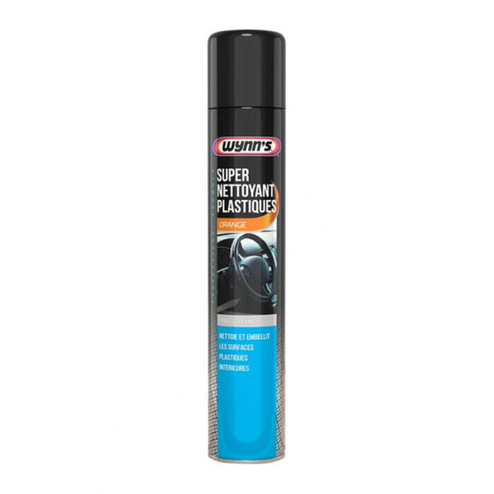 Produit nettoyant - Plastiques intérieurs - Voiture - Parfum orange - Wynn's - 750ml