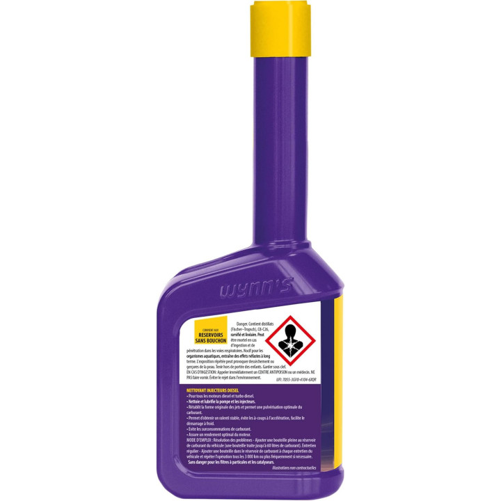 Additif - Nettoyant injecteur et système d'alimentation - Moteur diesel - Wynn's