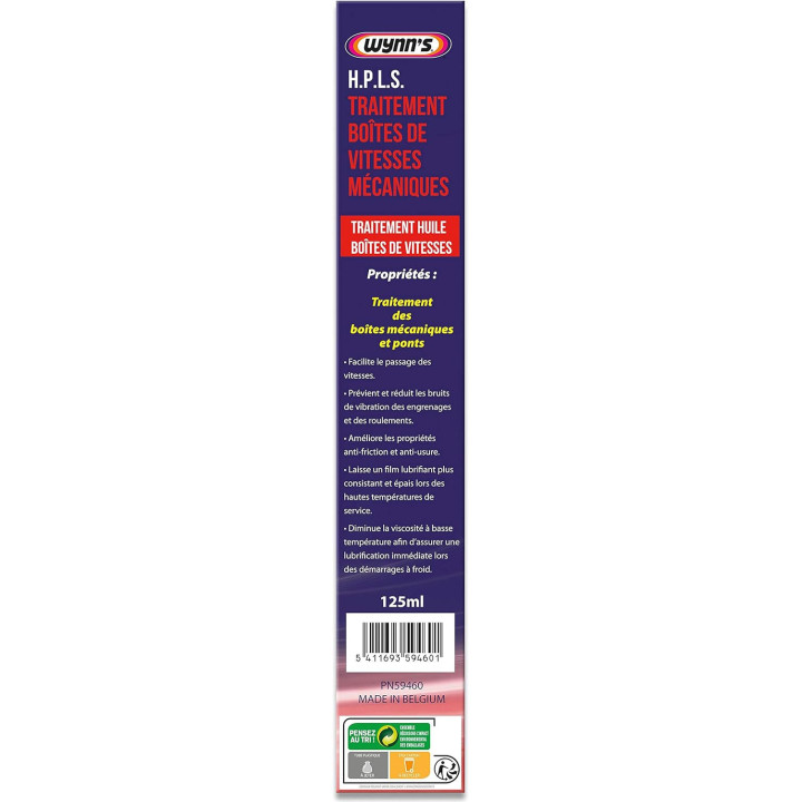 Additif - Boîte de vitesse manuelle et ponts - Réduit bruit - Stop fuite d'huile - Wynn's