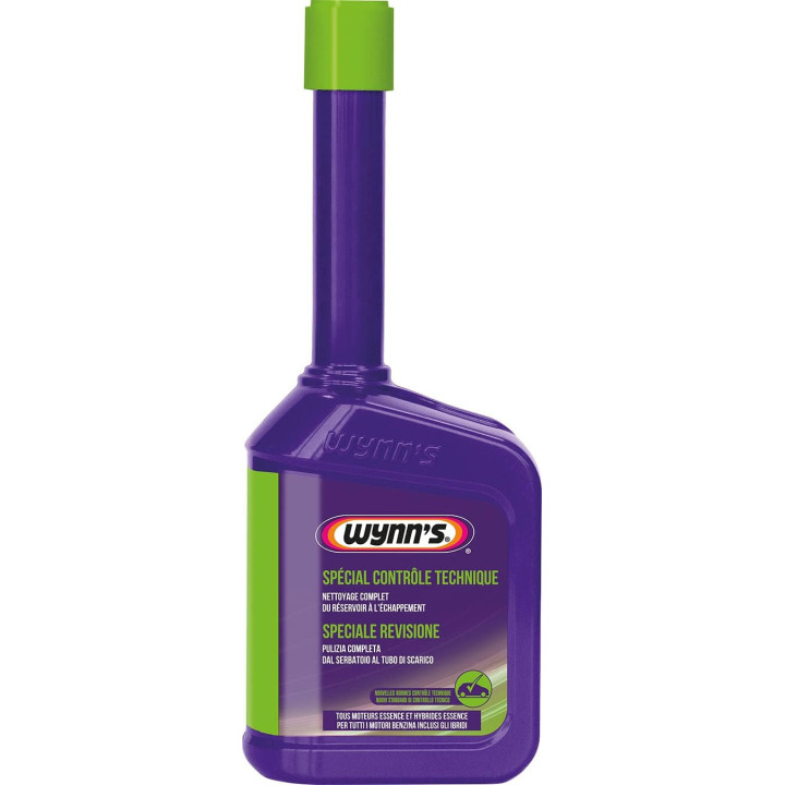 Additif - Traitement nettoyant intégral du système - Essence - Avant contrôle technique - Wynn's