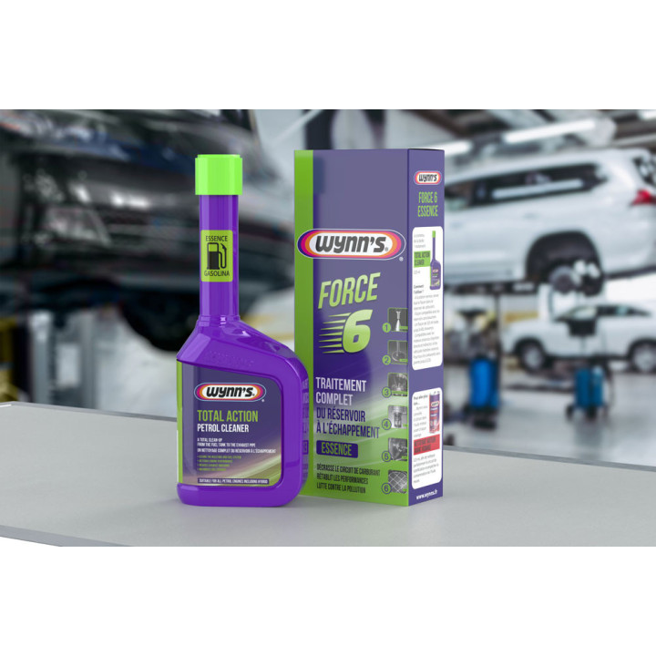 Additif - Moteur essence - Nettoyant moteur 6 en 1 - Traitement complet - Wynn's - Force 6